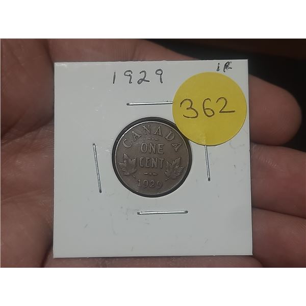 1929 Canadian Small Cent