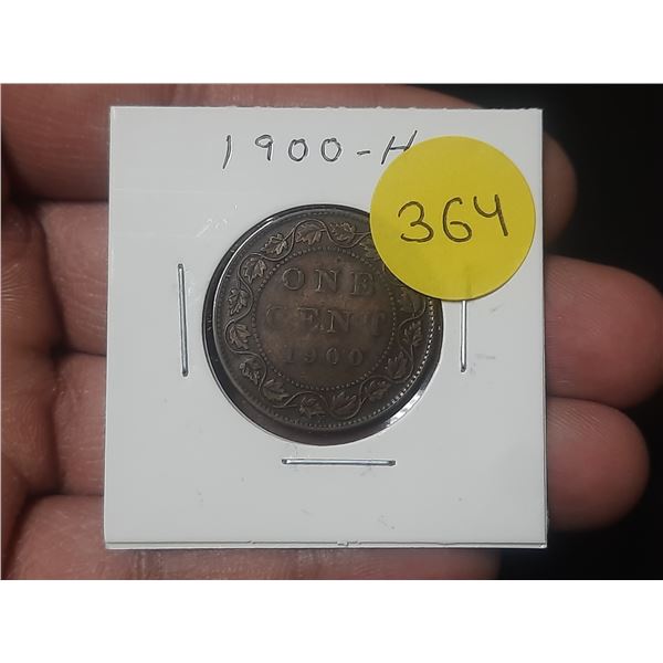 1900-H Canadian Large Cent,