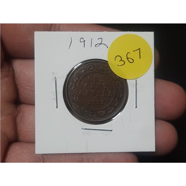 1912 Canadian Large Cent,