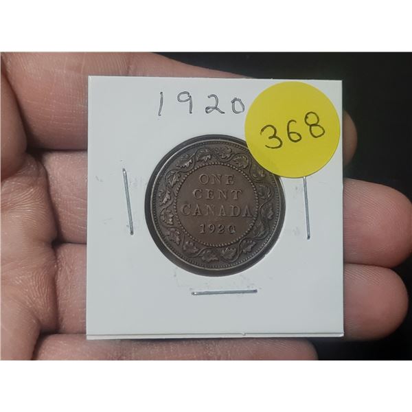 1920 Canadian Large Cent,