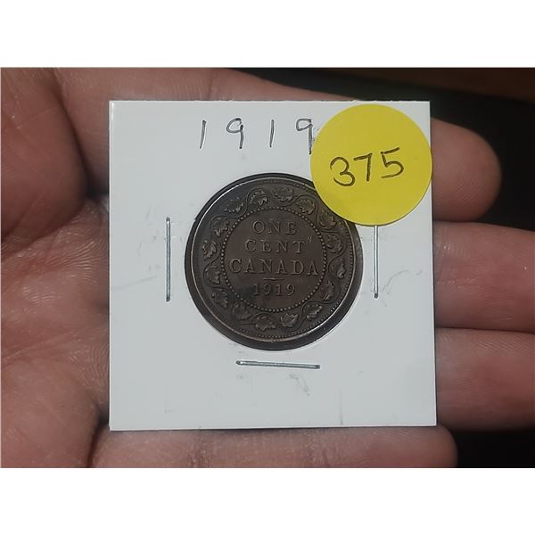 1919 Canadian Large Cent,