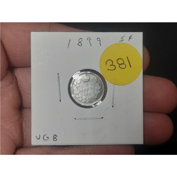 1899 Canadian Nickle,92.5 % SILVER