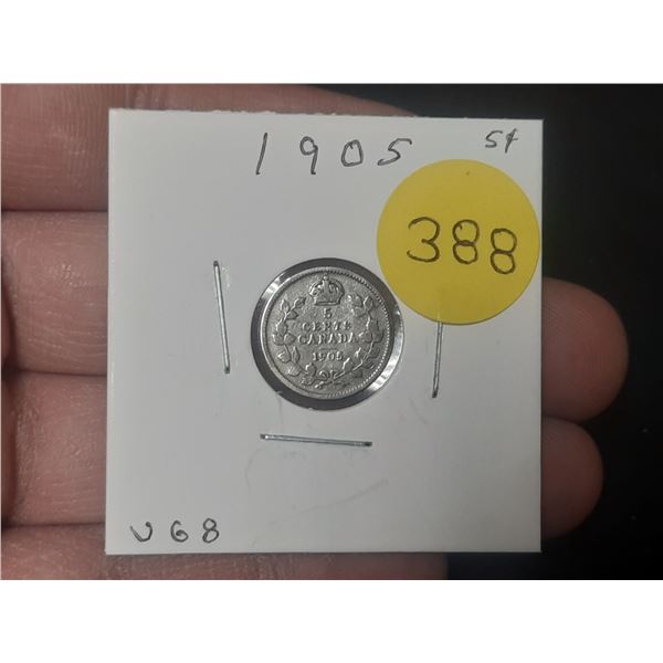 1905 Canadian Nickle,92.5 % SILVER