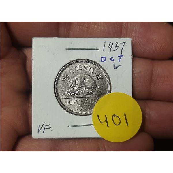 1937-DOT Canadian Nickle
