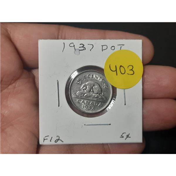 1937-DOT Canadian Nickle