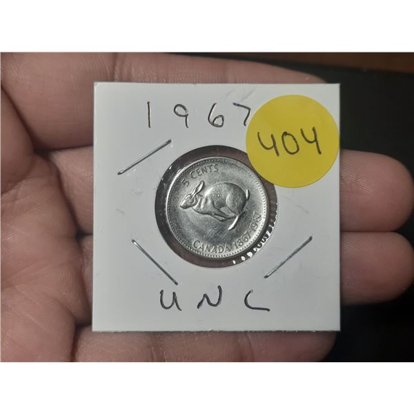 1967 Canadian Centenial Nickle, Rabbit