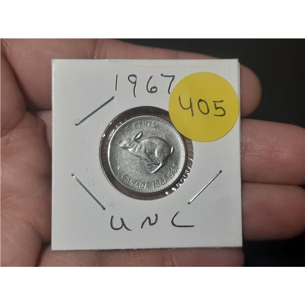 1967 Canadian Centenial Nickle, Rabbit