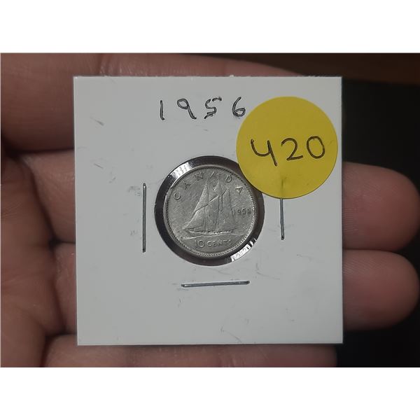 1956 Canadian Dime