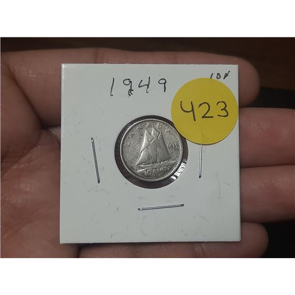 1949 Canadian Dime