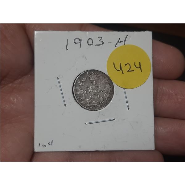1903-H Canadian Dime