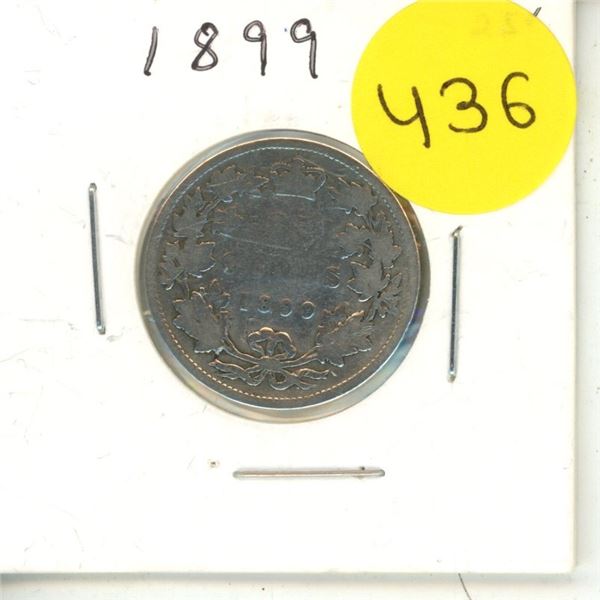 1899 Canadian Silver Quarters,