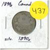 Image 1 : 1890-H Canadian Silver Quarters,