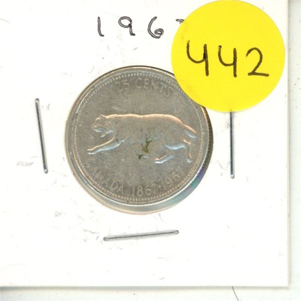 1967 Canadian Silver Quarters, Lynx
