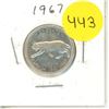 Image 1 : 1967 Canadian Silver Quarters, Lynx