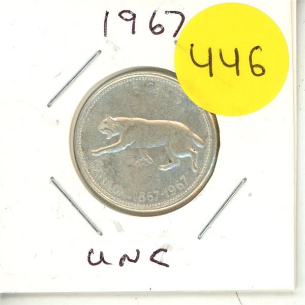 1967 Canadian Silver Quarters, Lynx