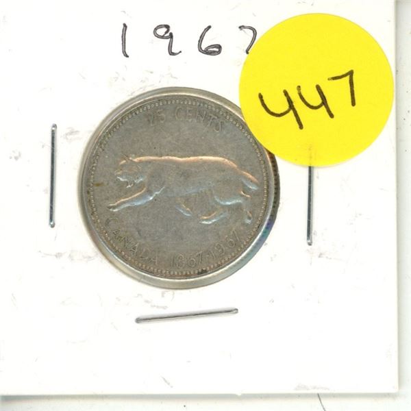 1967 Canadian Silver Quarters, Lynx