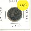Image 1 : 2007 Canadian Quarter,DIE ERROR, DOT ON CARIBOU NECK