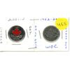 Image 1 : 2001 and 2002 Canadian Quarter, Canada Day WC & WOC