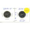 Image 1 : 2001 Canadian Quarter,P & NO P