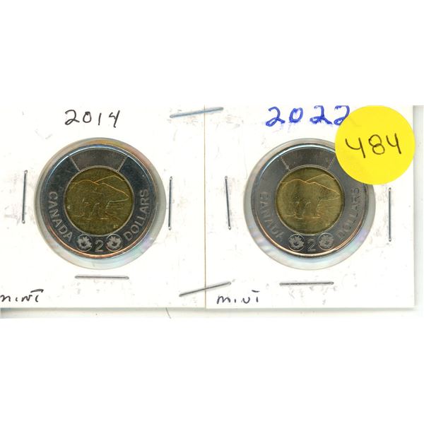 2014-2022 Canadian Toonies, Proof