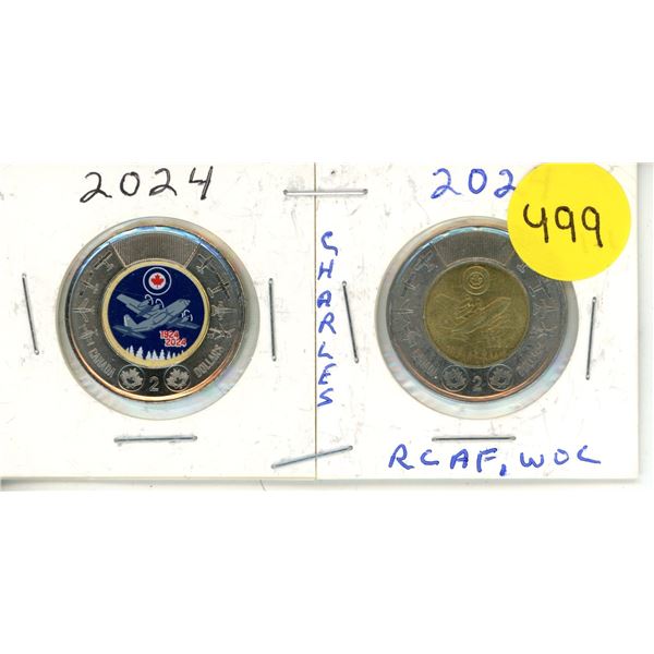 2024 Canadian Toonies, RCAF WC & WOC