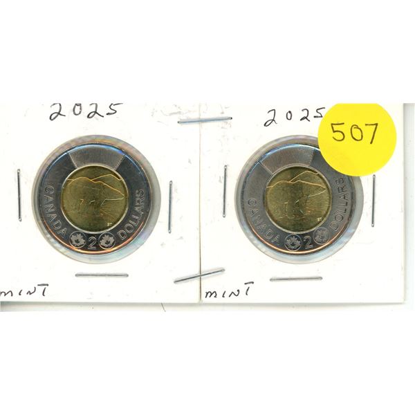 2025 Canadian Toonies, MINT