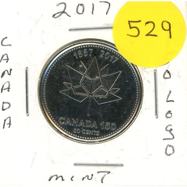 1867-2017 Canadian Half Dollar, 150 LOGO MINT
