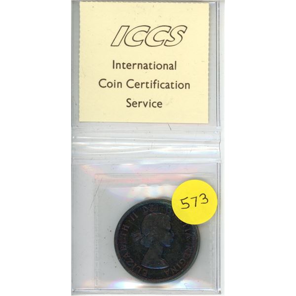 1963 Canada One Dollar - PL-62 - Silver - XQL 611 - ICCS.