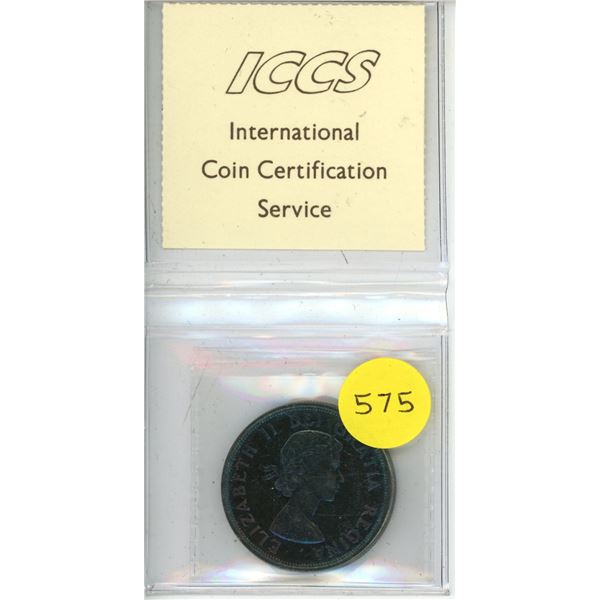 1964 Canada One Dollar - PL-62 - Silver - XQL 610 - ICCS.