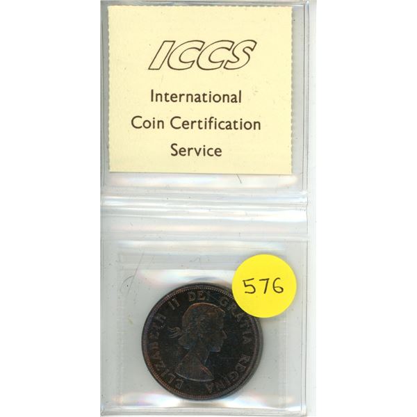 1964 Canada One Dollar - MS-63 - Silver - XED 367 - ICCS.