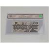Image 2 : BCS - Bank of Canada, 1988, $100 BC-60c, Knight-Thiessen, Almost UNC 50 Original - BJI9262670.