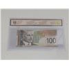 Image 2 : BCS - Bank of Canada, 2004, $100 BC-66b, Jenkins-Carney, Printed in 2009, Choice UNC 62 Original - E