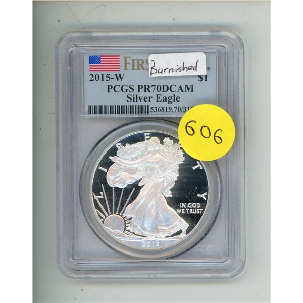 2015-W $1 PCGS PR70DCAM Silver Eagle.