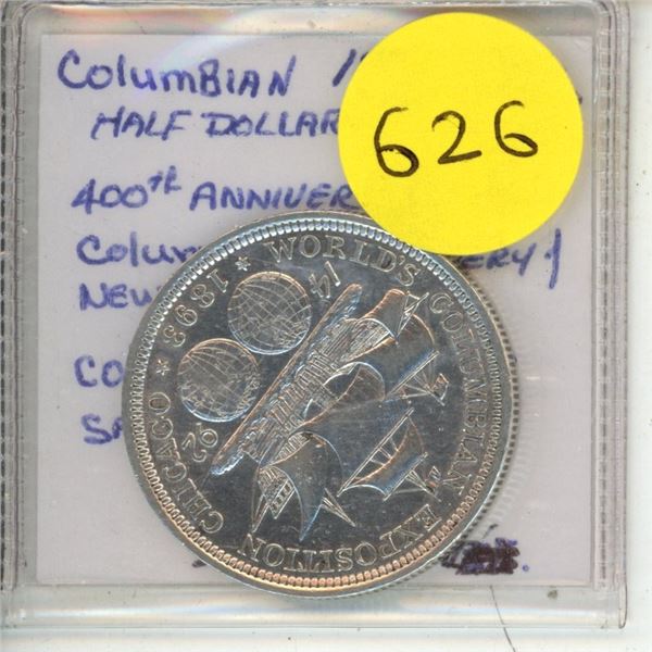 1893 Columbian Half Dollar.