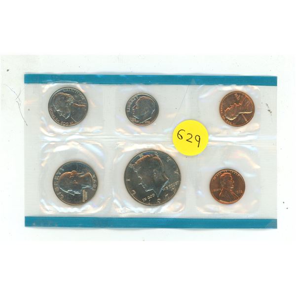 1972 United States Mint Uncirculated Coin Set containing 6 sealed coins.