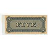 Image 2 : Confederate States of America $5 banknote from the Series of 1864.