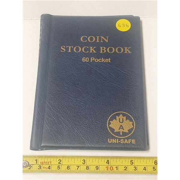 Uni-Safe 60-pocket coin stock book.