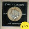 Image 1 : 1964 United States Kennedy half dollar, a collectible coin produced to honor President John F. Kenne