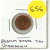 Image 1 : Antique sales tax token issued by the Arizona State Tax Commission between 1937 and 1954.
