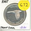Image 1 : 1967 Canada Silver One Dollar Coin.