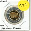 Image 1 : 2002 Canadian Gold Plated Toonie.