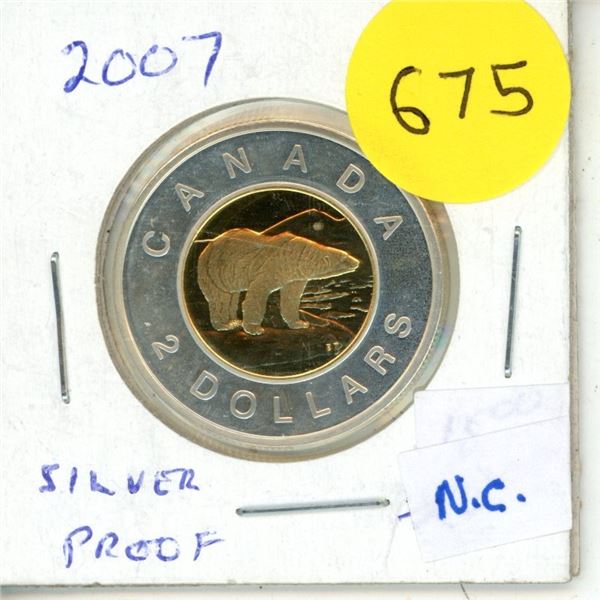 2007 Canadian Silver Proof Toonie.