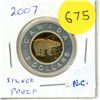 Image 1 : 2007 Canadian Silver Proof Toonie.
