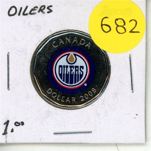 2008 Canada Oilers Dollar Coin.