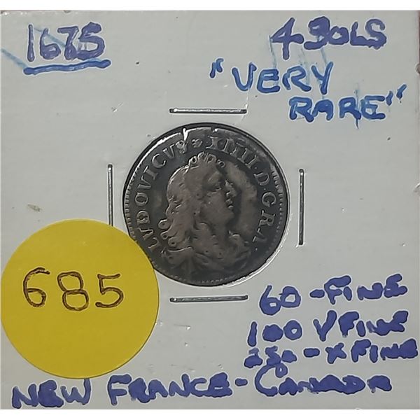 1675 New Franc Coin (Excellent Condition)