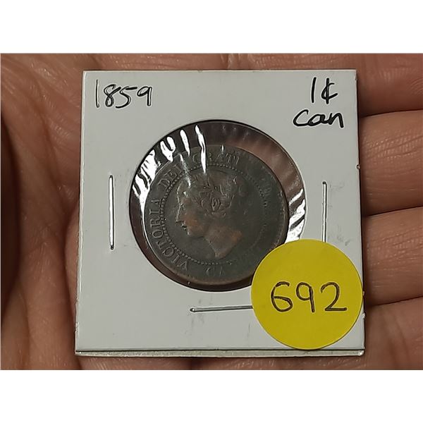 1859 Canadian Large Cents