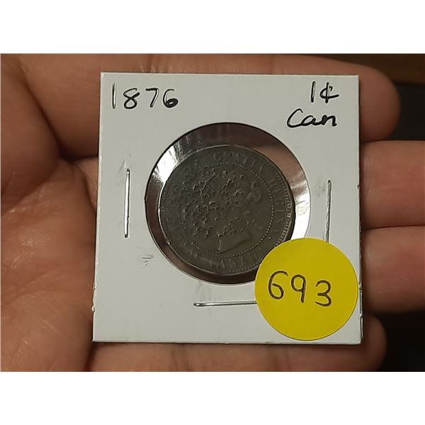 1876 Canadian Large Cents
