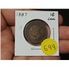 Image 1 : 1887 Canadian Large Cents