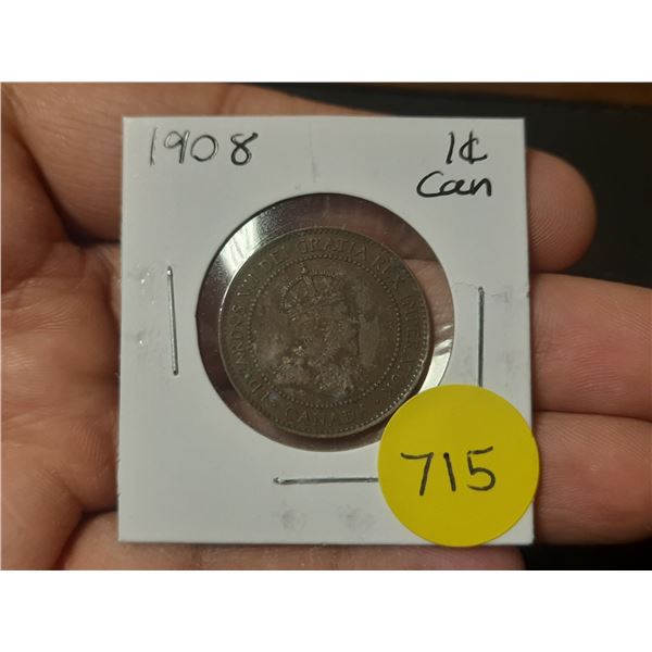 1908 Canadian Large Cents