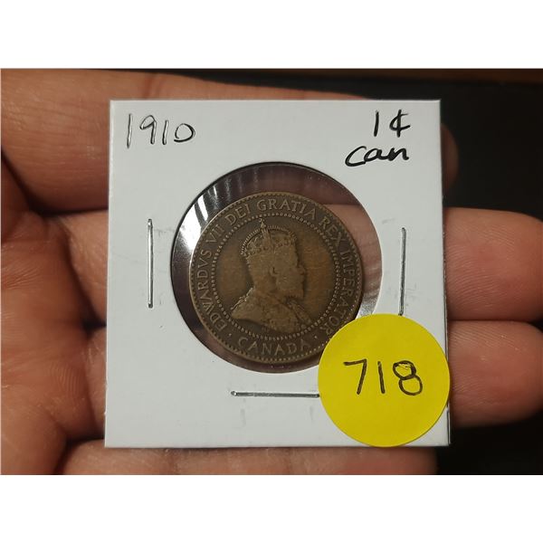 1910 Canadian Large Cents